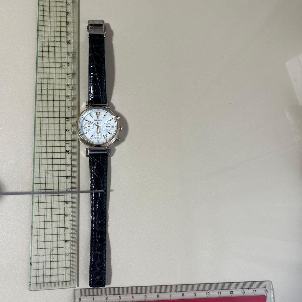 Used SEIKO LUKIA Chronograph Solar Watch