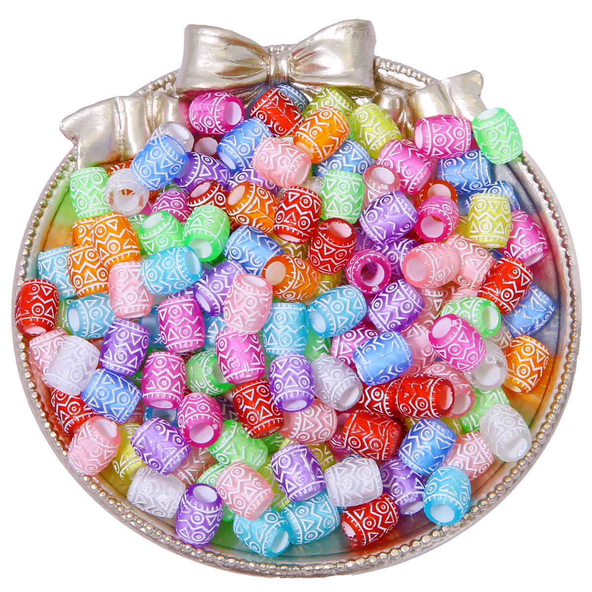 

500 г Красочные Изысканные Резные Цветочные Узоры Акриловые Сердечки Цветы Свободные Бусины Подвески для DIY Ювелирных Изделий Аксессуары для Рукоделия 7x9mm