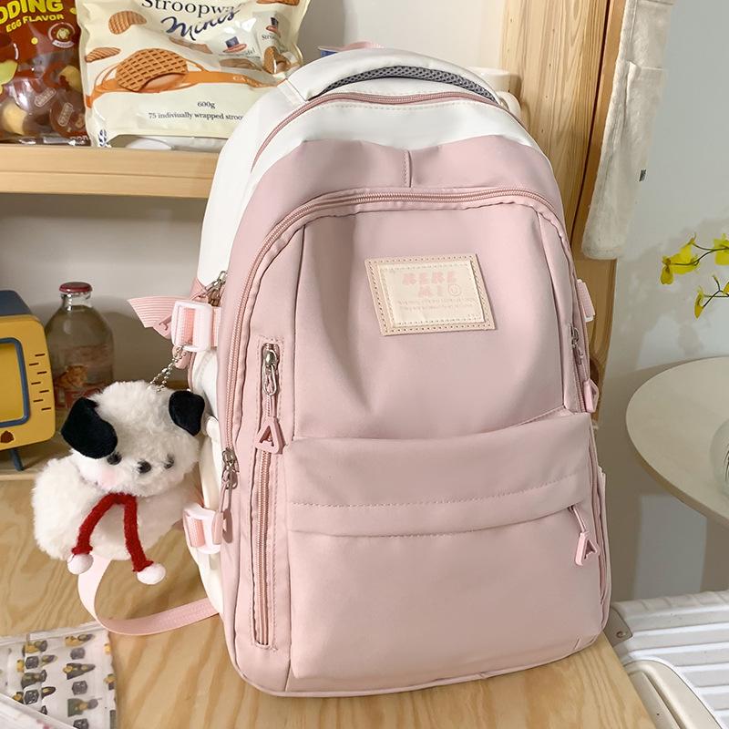 School Bag Fashion Female College Student Middle School Student High Quality Fashion Junior High School Student Letter Elementary School Student