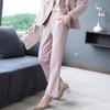 KAVON Women's Fashion Straight-Leg Slit Hem Casual Pants