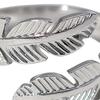 Finger Ring Feather Shape Open Adjustable Fit Women Ring Stainless Steel Texture Freedom Lightness Symbol Stacking Layered Base Ring