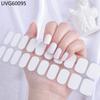 22tips Semi Cured Gel Design Aurora Nail Decoration Nail Polish Glitter Nail Sticker UV Lamp Nail Decal Waterproof Nail Stickers