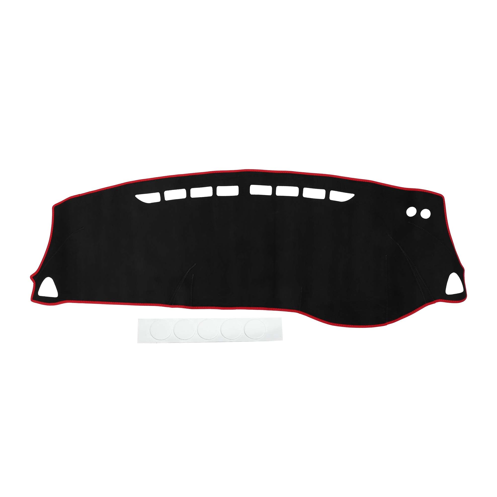 

HOPESPANNER Dashboard Mat for Nissan Kicks P15 June 2020 Dashboard Protective Car Dash Suede Reduces Interior Custom Heat Black with Red Drive Only