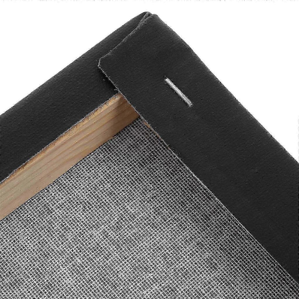 2026 Best!! Black Canvas for Painting Cotton Canvas Boards with Wood Frame