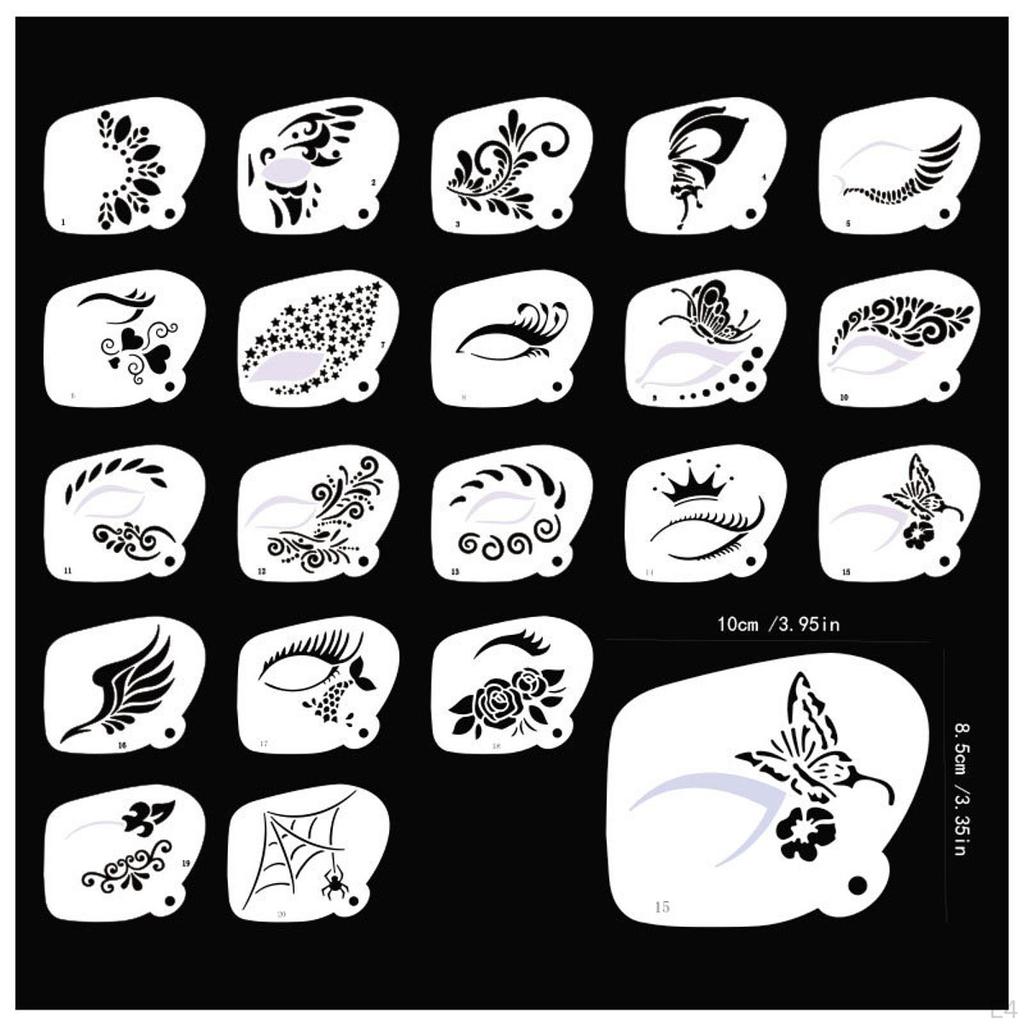 Carnival Face Stencils Eye Painting Templates for Children Adults Kids Festivals