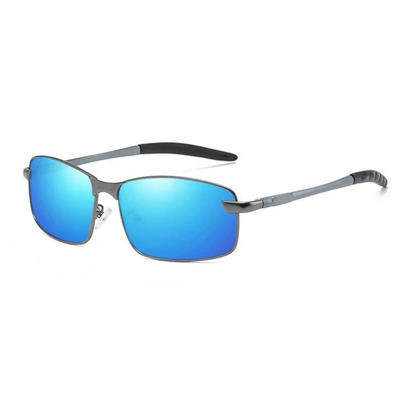 Aluminum Magnesium Night Vision Myopia Sunglasses Men Polarized Square Driving Prescription Spectacles 0 -0.5 -0.75 To -6.0