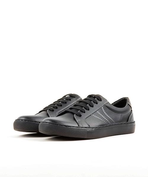 Leatherless # 3001 / All-Black Sneakers / Black / For Men
