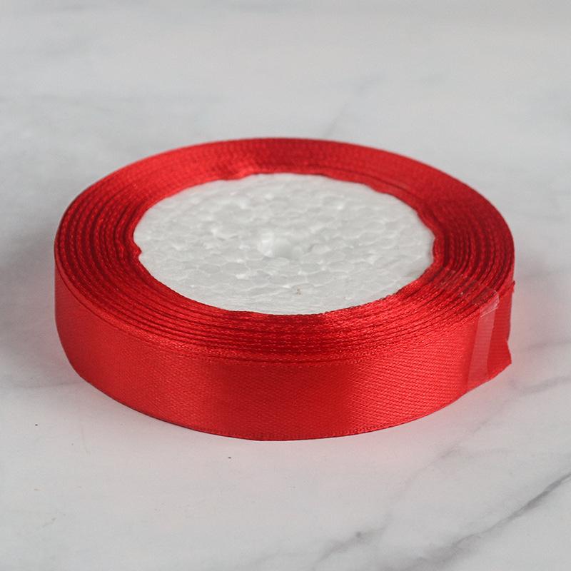 Elegantes Multifunktions-Rotes Band Verschlüsseltes Polyesterband Schleifenband Geschenkverpackung Dekoration Hochzeit Blume Kuchen Neujahr Bindeband Heimdekoration