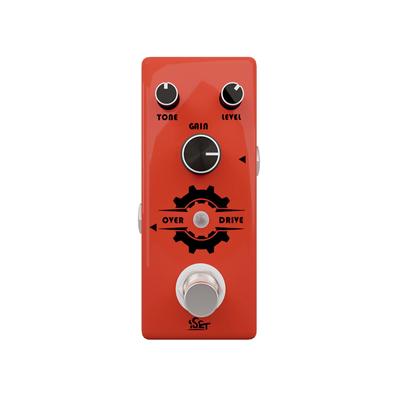 ISET Overdrive Guitar Pedal Gear Mini Single Effect for Electric Guitar Bass True Bypass (Overdrive)