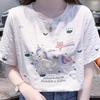 Damenmode Casual Sommer Frühling Kurzarm O-Ausschnitt Blusen & Hemden