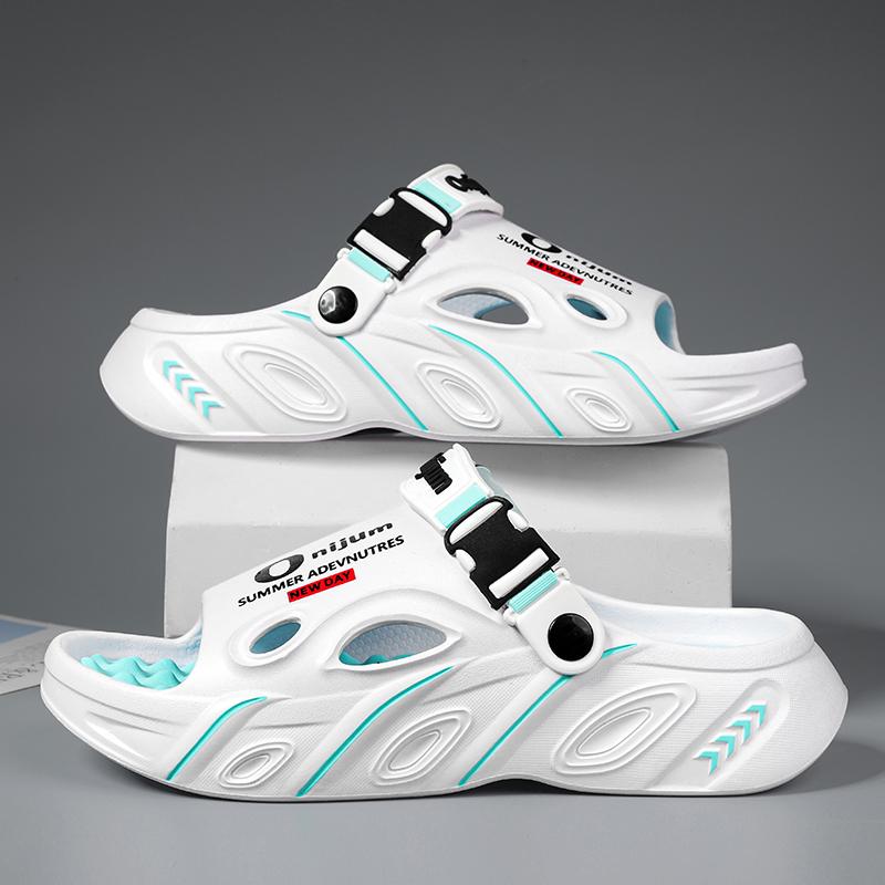Pantoufles de massage d'été pour hommes, sandales d'intérieur et d'extérieur, sandales de plage confortables et souples, sabots, chaussures décontractées pour hommes et femmes, pantoufles de maison