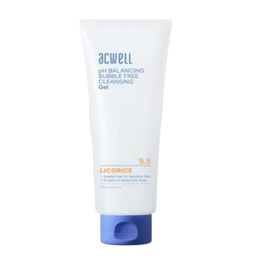 ACWELL pH Balancing Bubble Free Cleansing Gel Gentle Low pH Facial Cleanser 160ml