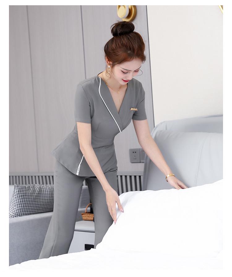 Uniforme Estiva per Salone di Bellezza e Spa - Set di Alta Gamma per Tecnico di Massaggio ai Piedi