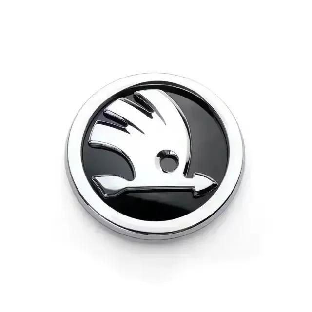 BAUC3 80mm 90mm Auto Front Ersetztes Emblem Heckklappen Aufkleber für Skoda Octavia Rapid Superb KAMIQ Fabia VRS Auto Emblem Zubehör