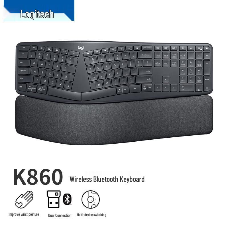 

Logitech ERGO K860 Wireless Ergonomic Split Keyboard