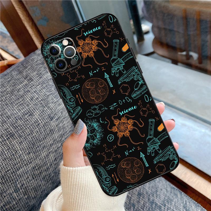 Biology and Chemistry Phone Case For iPhone 16 14 13 12 11 15 Pro Max 12 13 mini XR 15 16 Plus 16e Cover Shell