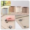 KADAX Flowerpot Flowerpot On Wheels Eco 40x40cm Light Brown