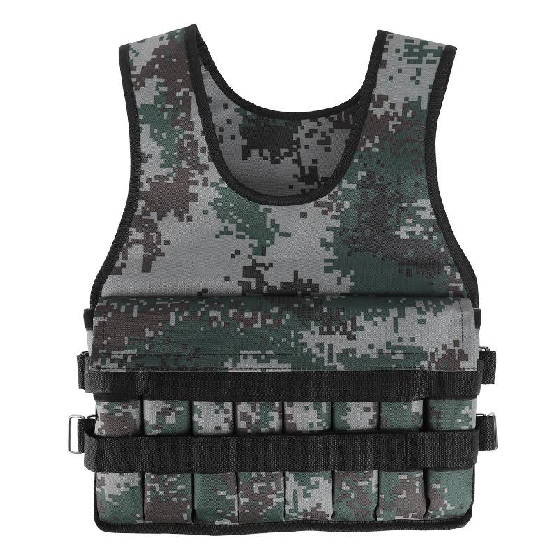 Adjustable Iron Sand Weighted Vest for Fitness & Running, Breathable Weight Training Gear 5 kg камуфляжный