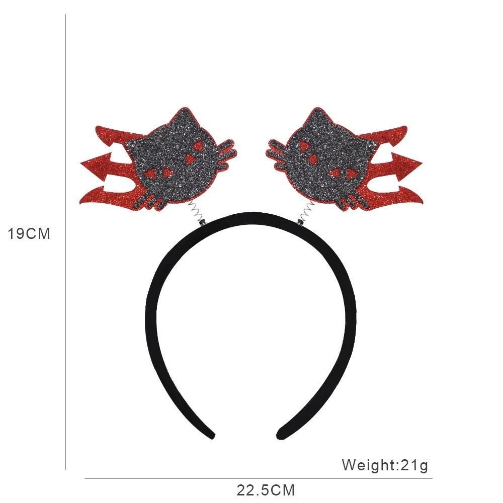 New Cartoon Halloween Headband Happy Halloween Hair Accessories Party Cosplay Hairband Bat Thin Hair Hoop Cosplay Props