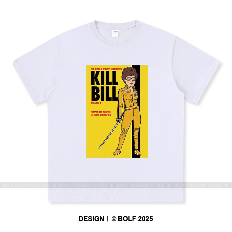

Жіноча футболка з принтом Kill Bill 100% бавовна Оверсайз Футболки з кінографікою для чоловіків Літні топи Культовий фільм Вуличний одяг L