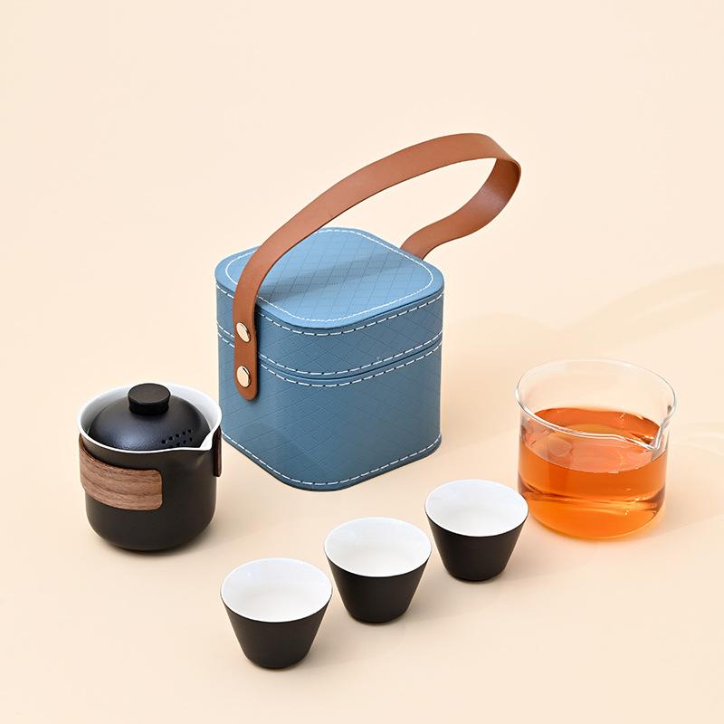 Portable travel tea set, car express cup business gift, annual meeting event souvenir