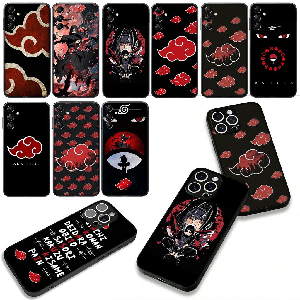 Cover for Apple iPhone 16 15 14 Plus 13 12 Mini 17 Pro Max + ProMax 16E Air Phone Case Uchiha Itachi Akatsuki Narutos