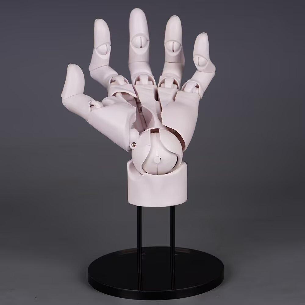 Super Movable 1:1 Hand Model, Finger Joint, Bionic, Painting Plain Art, Model Ornament Boxed Figure