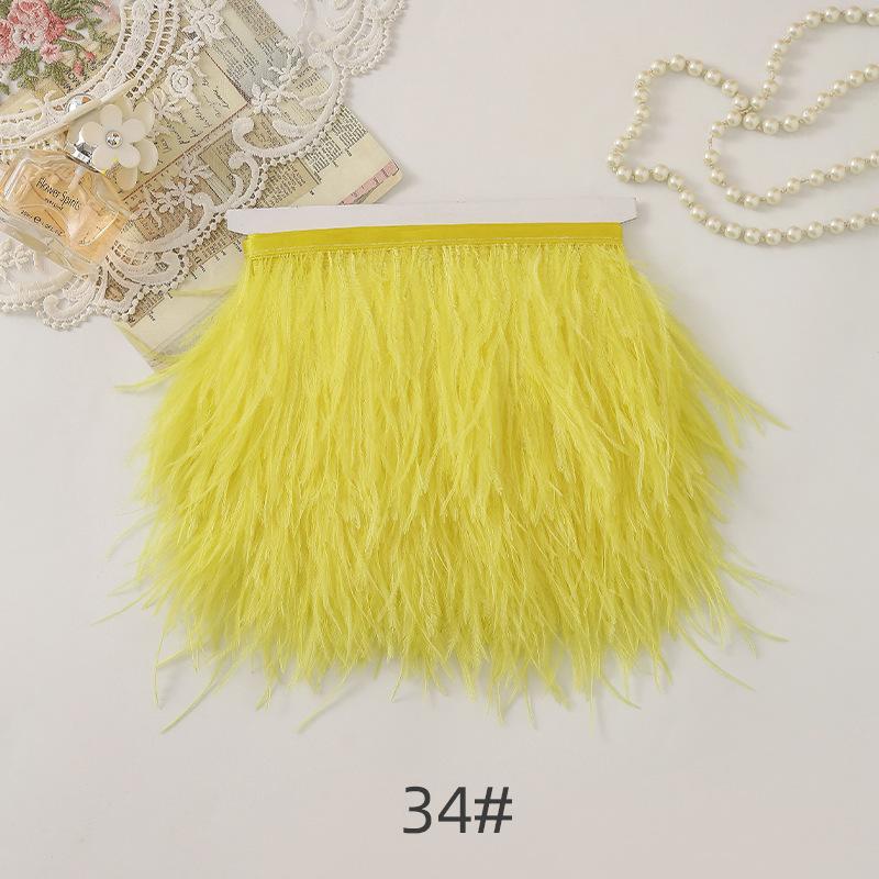 67 Color Clothing Accessories, 1 Meter Minimum Order On Ostrich Hair Cloth Edge, Decorative Feather Cloth Edge