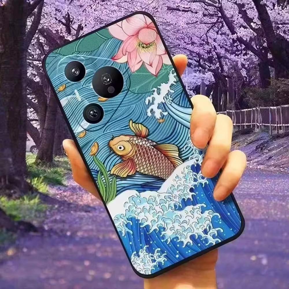 For OPPO Reno 7A / Reno 9A / Reno 11A Case 3D Flower Relief Silicone Emboss Covers for OPPO Reno 11A Cases Protect Soft Cartoon
