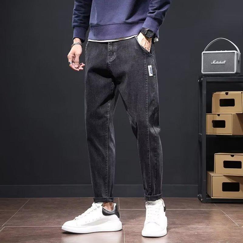 JYL Men's Harlan Jeans Spring Autumn Korean High-Street American Cargo Casual Denim
