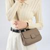 Fashionable Women's Square Bag Luxury Designer Genuine Leather Women Shoulder Bags  Simple Cowhide Crossbody Bag