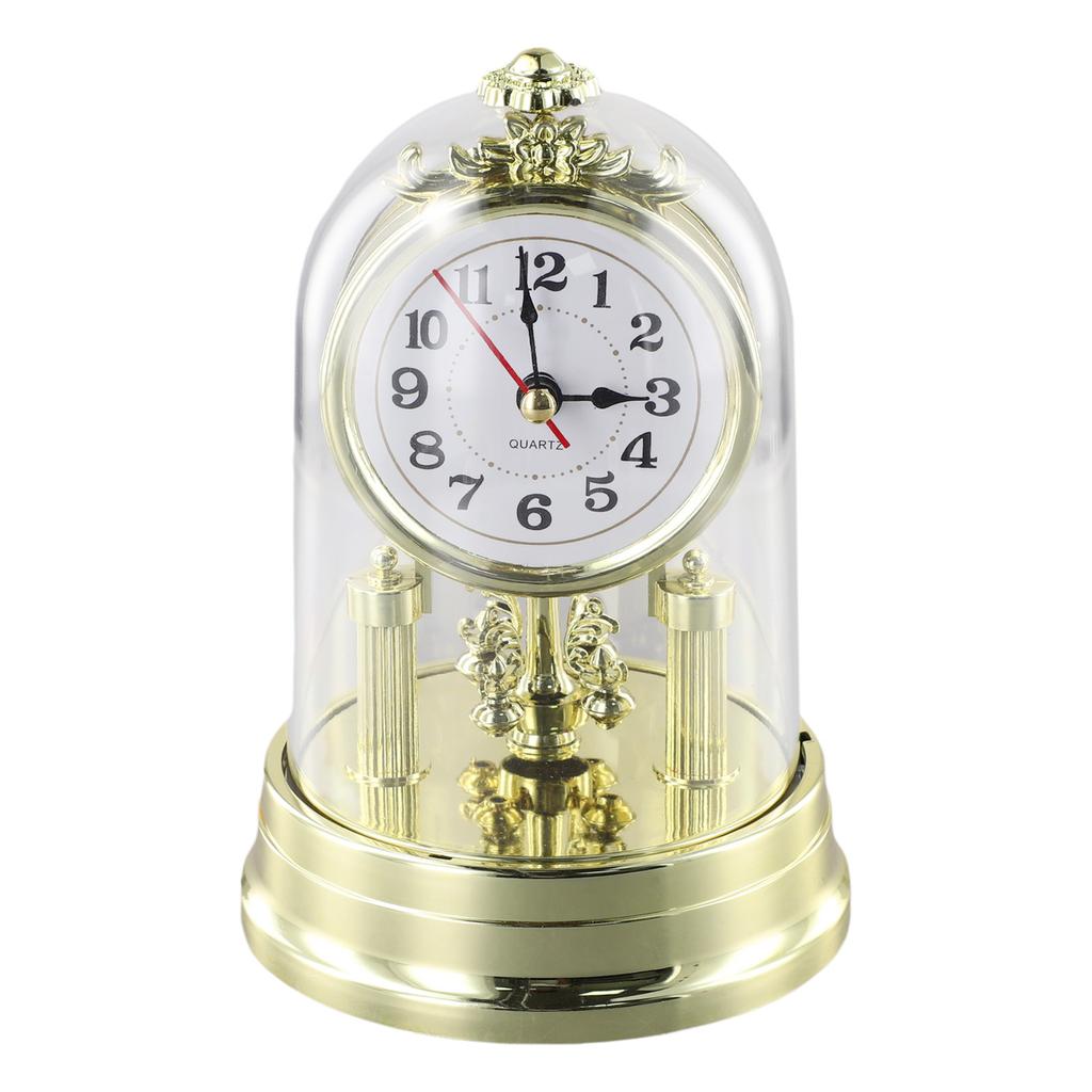Vintage Clock European Style Antique Clock Retro Style Table Clock with Pendulum and Chime Antique Vintage Design