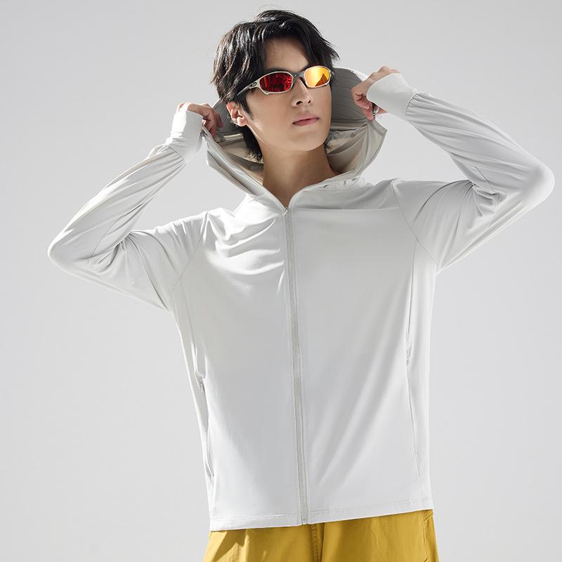 Couple's Ice Silk UV Protection Clothing - Ultra-thin, Breathable, Quick-drying, and Cooling Summer Wear.