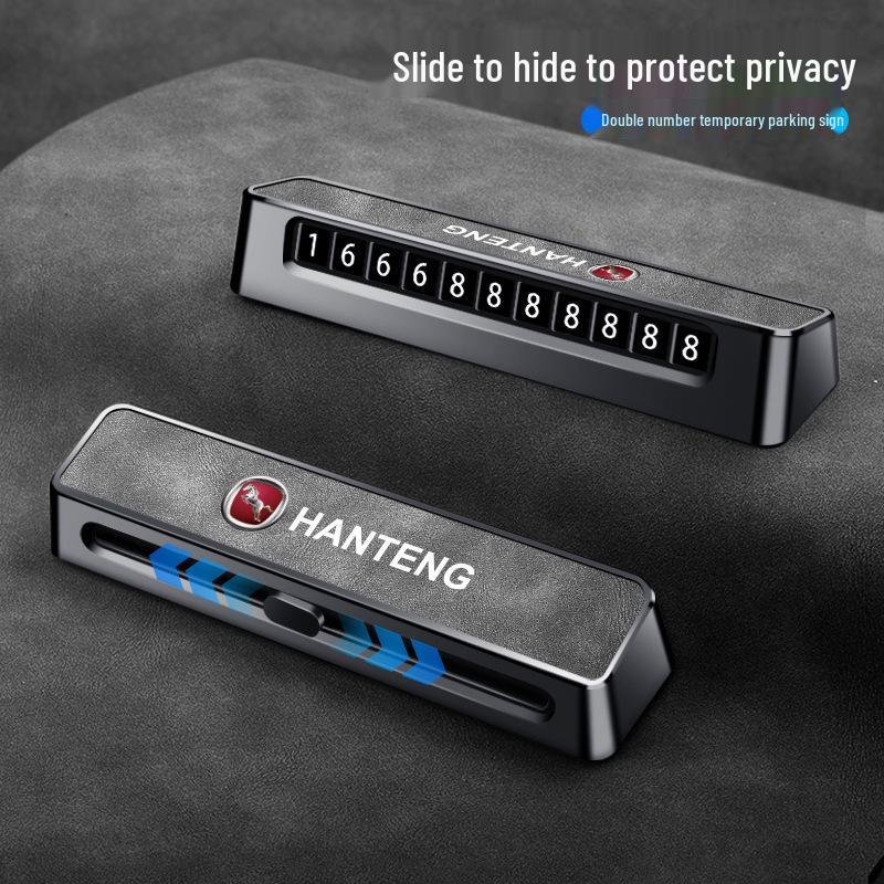 Hanteng X7 Car Phone Number Plate Holder for 18 Models Hanteng X5X/7S: High-End Temporary Stop Card