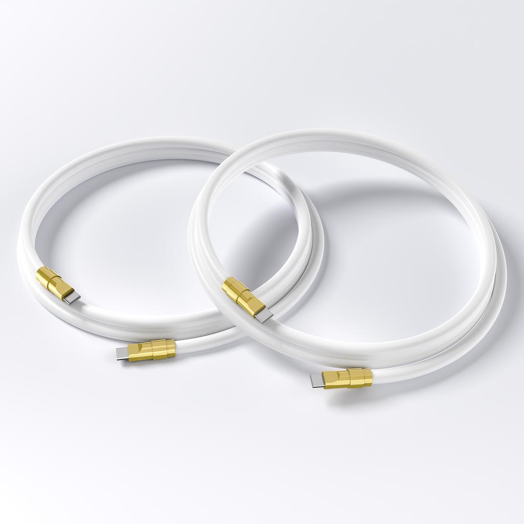 120W Super Fast Charging Cable Zinc Alloy Liquid Silicone Type-C to Type-C Fast Phone Charging Cable for Apple macbook Android