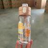 Water Bottle Double Drinking Cup Cute Cartoon Student Water Cup Children's Straw Cup Student Portable Water Cup Cartoon Summer New Kettle