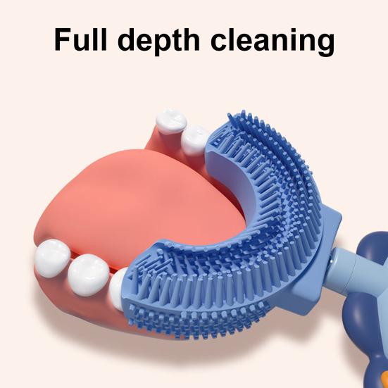 Periuță Orală Potrivire Perfectă Compactă Silicon în formă de U Periuță de Dinți pentru Copii pentru Uz Casnic