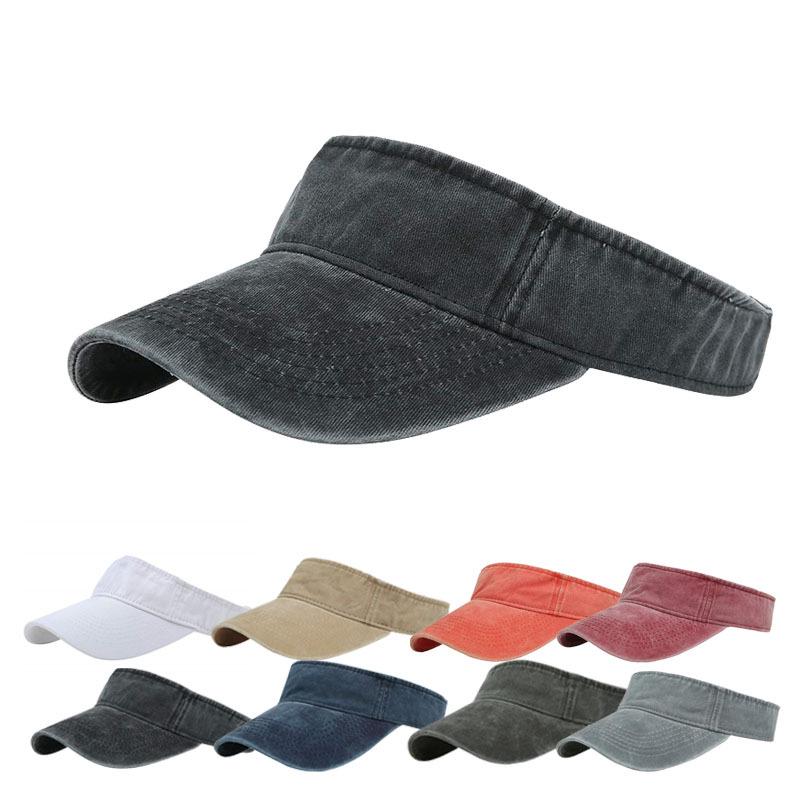Unisex Washable Retro Sun Visor Cap for Outdoor Sports & Fishing