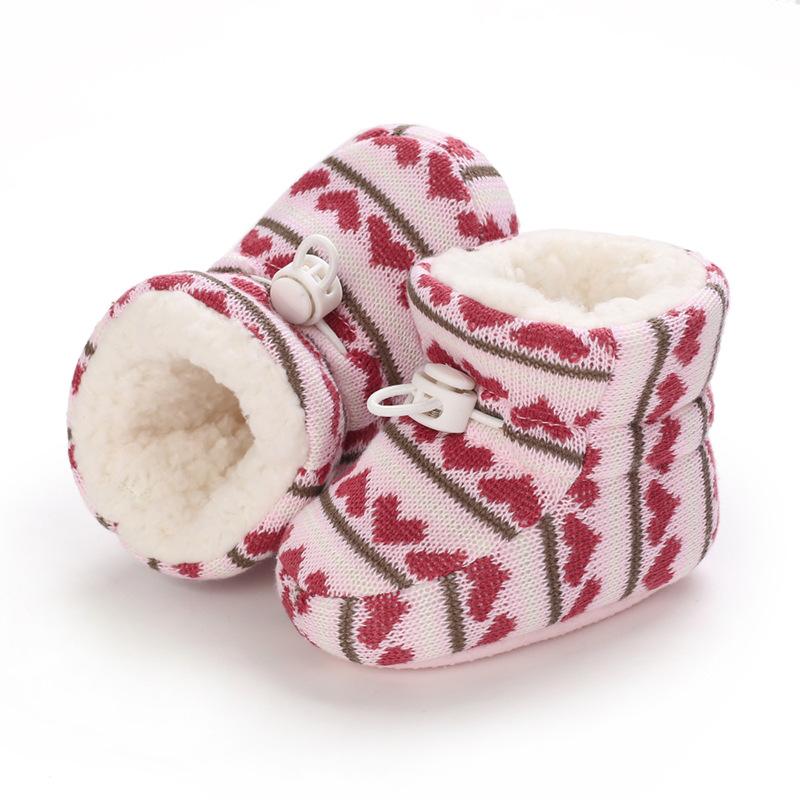 

Осень и зима 0-1 год мальчик и девочка мультяшные зимние ботинки мягкая тканевая подошва малыш Inner length 11cm/68g