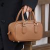 Bowlingová taška, Taška na polštářek do výklenku, Malá kabelka, Jednoramenná crossbody taška z pravé kůže