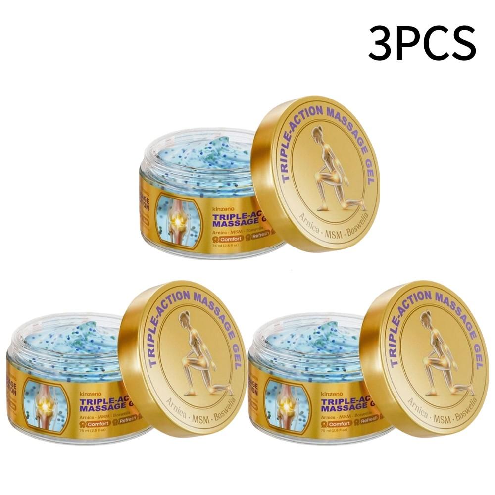 Gel de Masaj Kinzeno cu Acțiune Triplă Arnica MSM Boswellia Răcoritor Calmant Gel de Masaj Corporal Pentru Îngrijirea Zilnică a Suprafeței Mușchilor și Articulațiilor