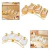 Dried Bowl Storage Breakfast Trays 4 Compartments Snack Holder for Home