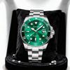 New Men Luxury Sports Watches Quartz Wristwatches Waterproof Stainless Steel Strap Luminous Auto Date Casual Dress Watch