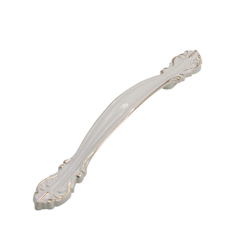 Ivory White Zinc Alloy Minimalist Round Pull Handle for Cabinets and Drawers
