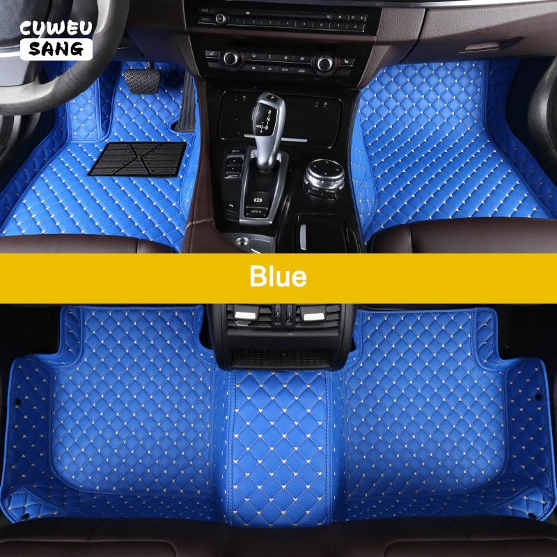 CUWEUSANG Custom Car Floor Mats For Skoda Superb Auto Carpets Foot Coche Accessorie