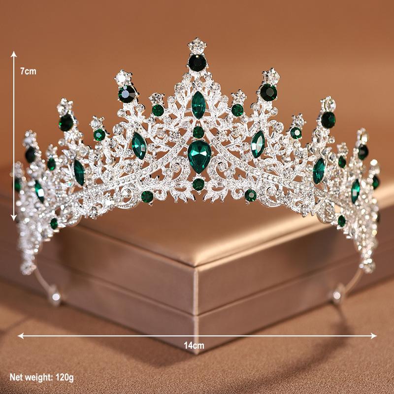 Crown Bridal Tiara Korean-style Atmospheric Wedding Hair Accessories Goddess's 18th-year-old Coming-of-age Ceremony Princess Birthday Crown