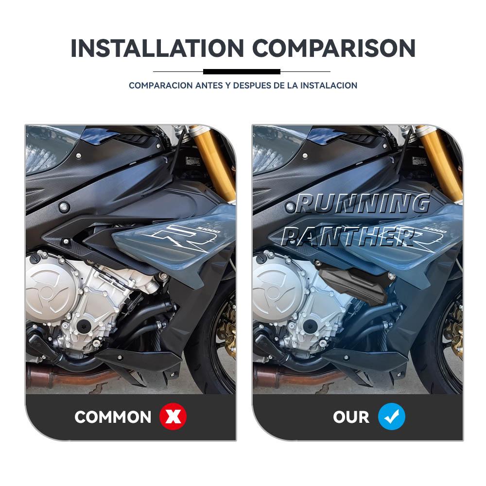 S1000R 2018 2019 2020 Motorcycle Anti-Fall Glue Frame Sliders Falling Protection Guard Pads Kit For BMW S 1000 R 1000R 2021 2022