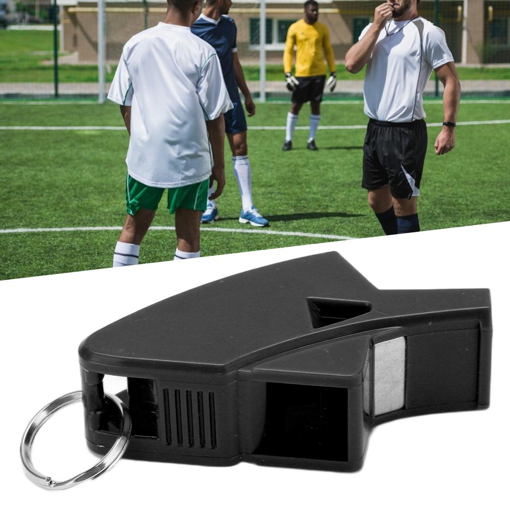 Referee Dolphin Whistle Sturdy Durable Resounding Crisp Portable Sound Whistle for CompetitionsBlack