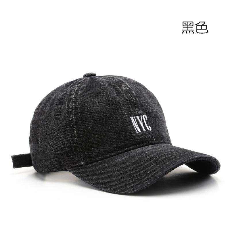 

Модная бейсбольная кепка с вышивкой, летняя уличная регулируемая шляпа в стиле хип-хоп, шляпа Snapback с костями чёрный