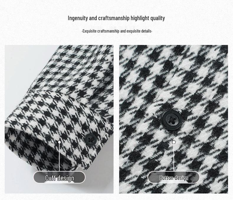 Unisex Hong Kong Style Plaid Shirt Jacket - Japanese Workwear, Multi-Pocket, Perfect for Spring and Autumn.